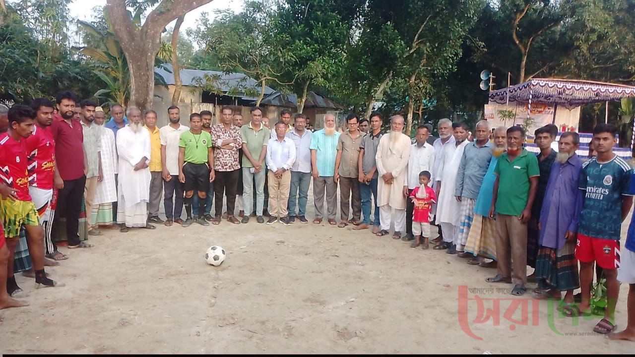বগুড়ার গাবতলীতে শহীদ জিয়া ফুটবল টুর্নামেন্টের উদ্বোধন